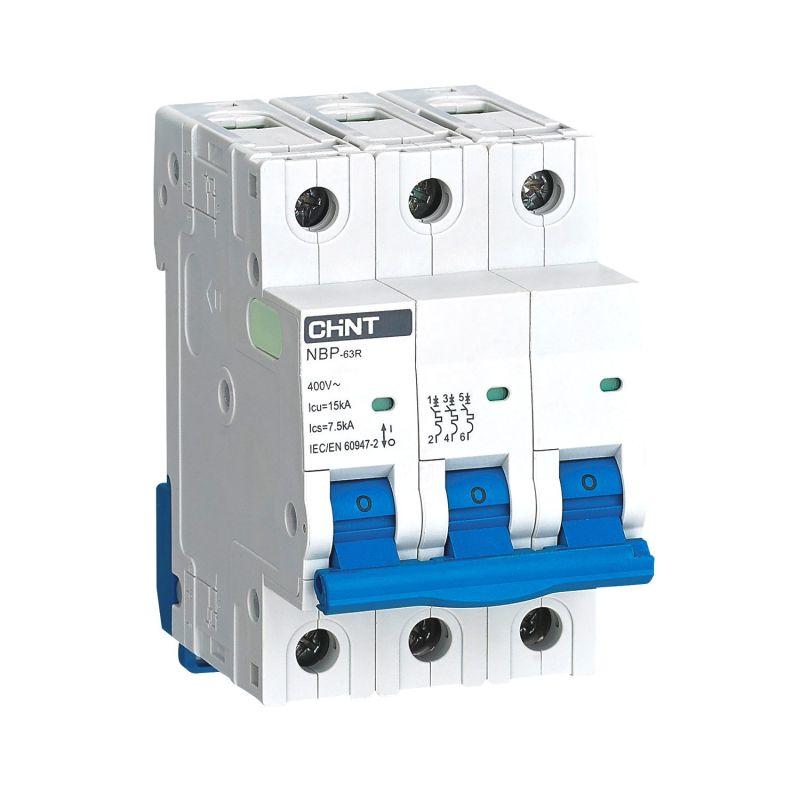 Выключатель автоматический модульный 3п 8In 40А 15кА NBP-63R CHINT 352395