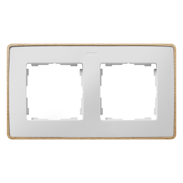 Рамка 2 поста Simon SIMON 82 DETAIL, белый, 8201620-270