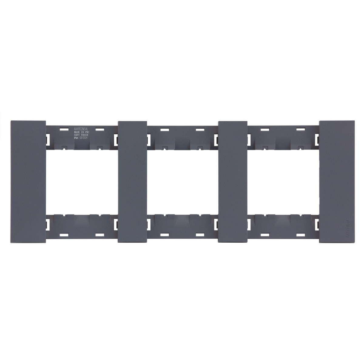 Рамка 3-ая цвет-Грифель матовый MEITON AA4802M3AL