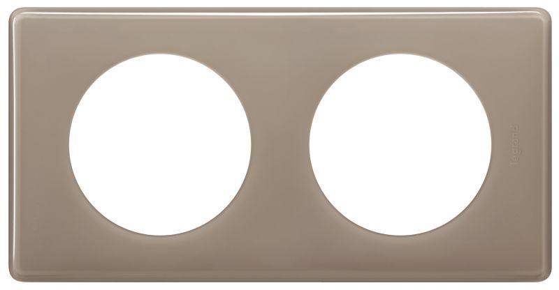 Рамка 2-м Celiane кофейн. глянец Leg 066612