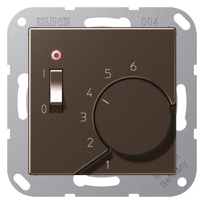 Терморегулятор Jung A 500, механический, мокко, TRA231MO