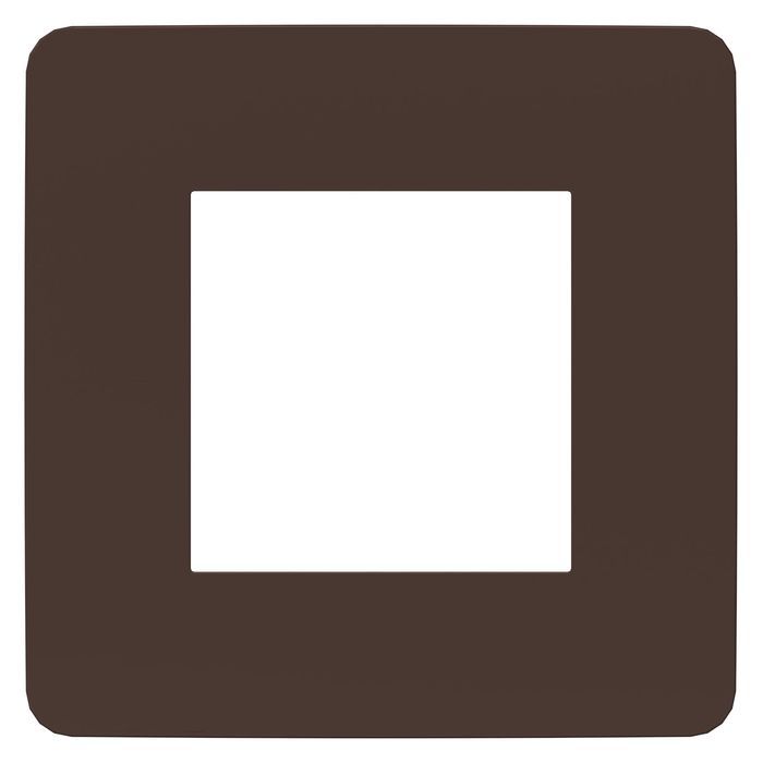 Рамка 1 пост Schneider Electric UNICA STUDIO, шоколад, NU280217