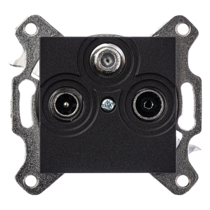 Розетка TV-FM-SAT ABB LEVIT, , антрацит, 2CHH083303A6063