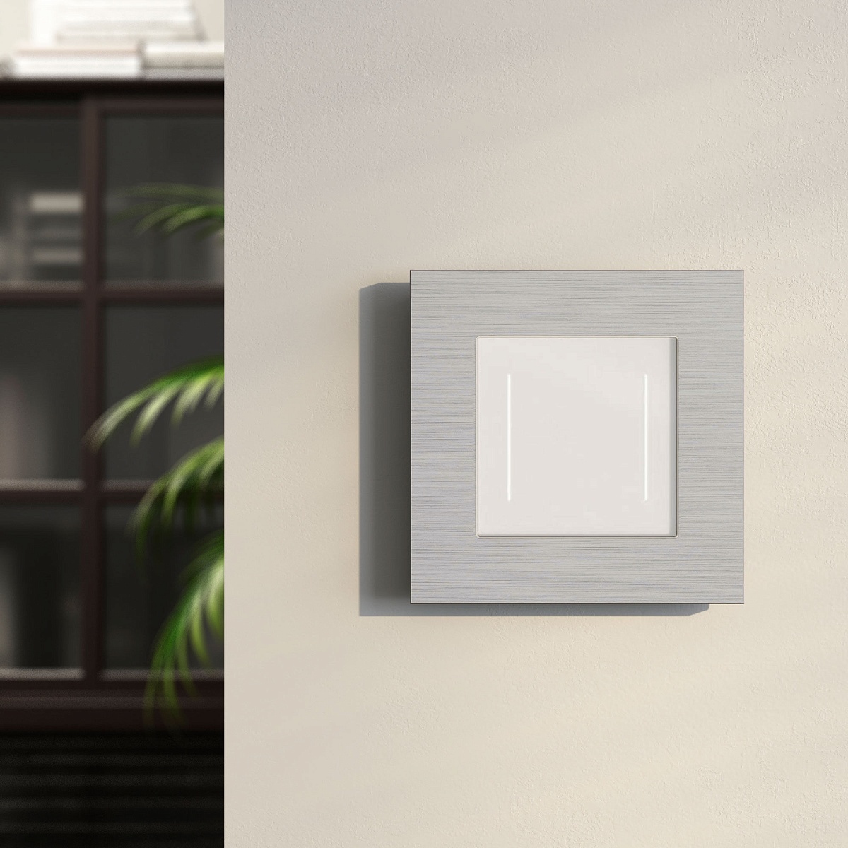 Рамка из металла на 1 пост АluMax алюминий W0013506