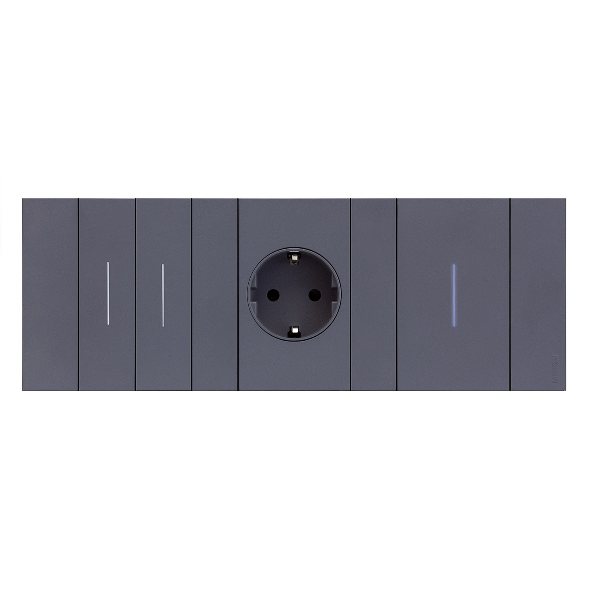 Рамка 3-ая цвет-Грифель матовый MEITON AA4802M3AL