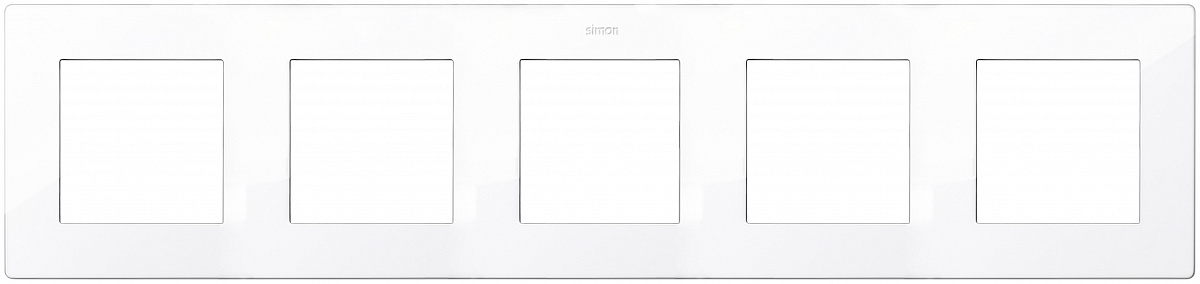 Рамка 5 постов Simon SIMON 24 HARMONIE, белый, 2400650-030