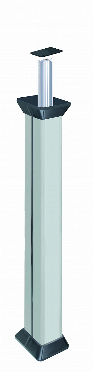 Simon Connect Алюминий/Графит Колонна 2-сторонняя, Cima, с телескоп. упором 1,5 м, 126,5(158)х109,5(181) мм, 3 м