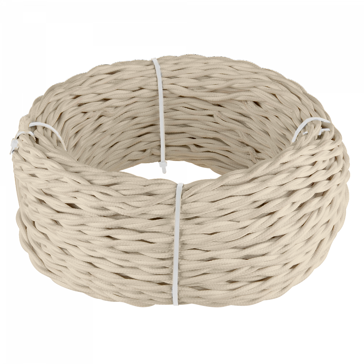 Ретро кабель витой 3х2,5 песочный 20 м (под заказ) W6453346